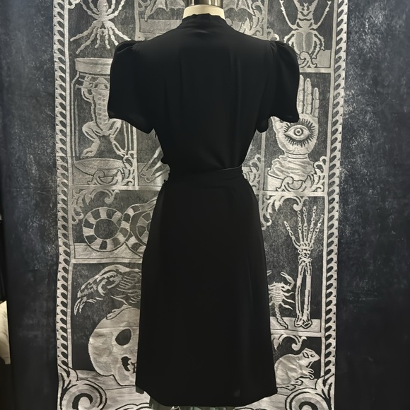 Vintage Betsey Johnson black blue retro pinup dress - Picture 6 of 9